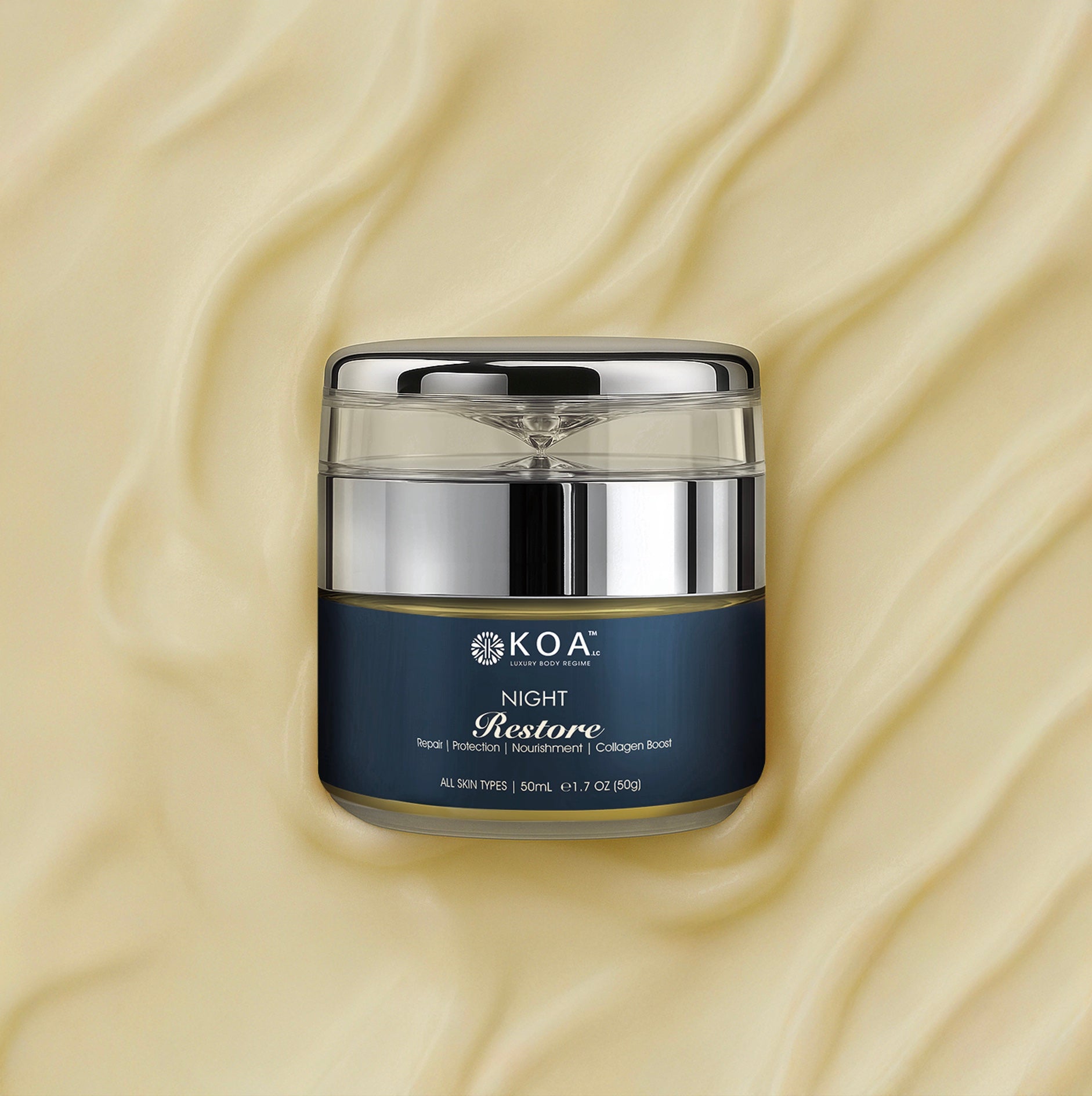 Night Restore | Repair | Protection | Nourishment | Collagen Boost | For All Skin Types | For Both Women & Men | 50mL